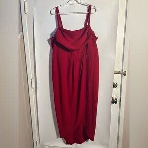 NWT Torrid Strapless Red Dress